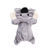 HKM-7783101 Cozy Velvet Hoodie for Small and Medium Dogs - Casual Style, Grey, Multiple Sizes Available