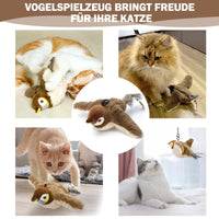 HKM-7783357 Interactive Automatic Cat Toy with Catnip - Rechargeable Bird Toy for Smart Play and Self-Entertainment