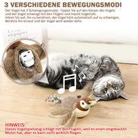 HKM-7783357 Interactive Automatic Cat Toy with Catnip - Rechargeable Bird Toy for Smart Play and Self-Entertainment