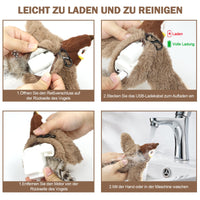 HKM-7783357 Interactive Automatic Cat Toy with Catnip - Rechargeable Bird Toy for Smart Play and Self-Entertainment