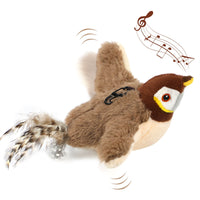HKM-7783357 Interactive Automatic Cat Toy with Catnip - Rechargeable Bird Toy for Smart Play and Self-Entertainment