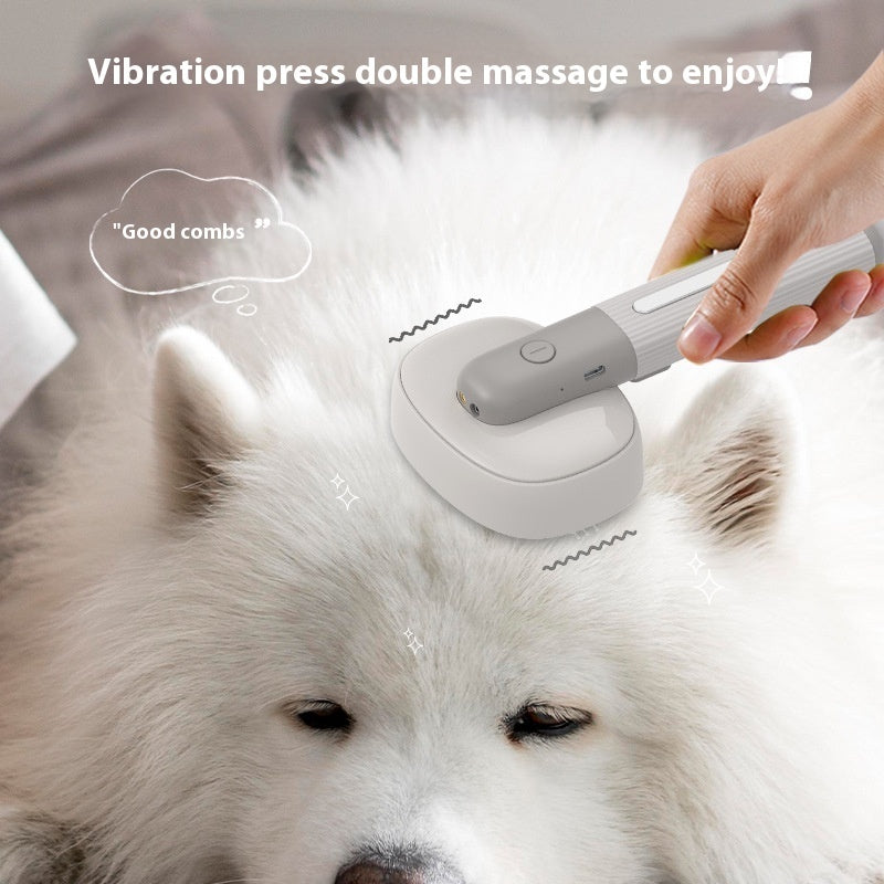 HKM-7784125 Electric Pet Grooming Comb with Negative Ion Sterilization and Floating Hair Removal