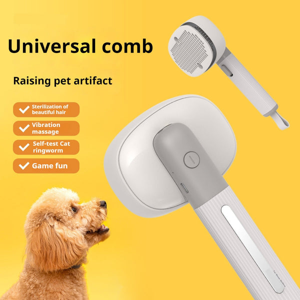 HKM-7784125 Electric Pet Grooming Comb with Negative Ion Sterilization and Floating Hair Removal