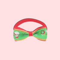 HKM-7784509 Christmas Adjustable Pet Collar with Bow Tie for Dogs and Cats - Festive Holiday Neck Strap