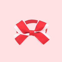 HKM-7784509 Christmas Adjustable Pet Collar with Bow Tie for Dogs and Cats - Festive Holiday Neck Strap