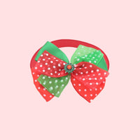 HKM-7784509 Christmas Adjustable Pet Collar with Bow Tie for Dogs and Cats - Festive Holiday Neck Strap