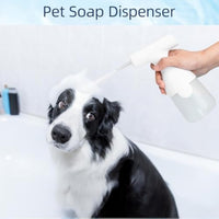 HKM-7785789 Electric Foam Soap Dispenser for Efficient Pet Bathing and Cleaning, Rechargeable, Whisper-Quiet Motor