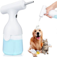 HKM-7785789 Electric Foam Soap Dispenser for Efficient Pet Bathing and Cleaning, Rechargeable, Whisper-Quiet Motor