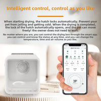 HKM-778579 Intelligent 66L Pet Dryer Box with PTC Heating, Low Noise, and Remote Control for Cat Grooming