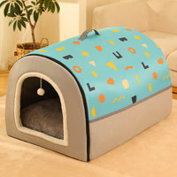 HKM-7786557 Cozy Removable Washable Dog House for Corgis & Shiba Inus - Multiple Sizes Available
