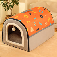 HKM-7786557 Cozy Removable Washable Dog House for Corgis & Shiba Inus - Multiple Sizes Available