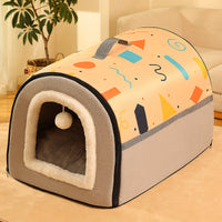 HKM-7786557 Cozy Removable Washable Dog House for Corgis & Shiba Inus - Multiple Sizes Available