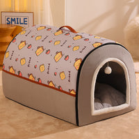 HKM-7786557 Cozy Removable Washable Dog House for Corgis & Shiba Inus - Multiple Sizes Available