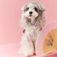 HKM-7787069 Pet Sleeveless Cheongsam Dress with Pendant for Small Dogs - Neo-Chinese Style Fashion