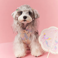HKM-7787069 Pet Sleeveless Cheongsam Dress with Pendant for Small Dogs - Neo-Chinese Style Fashion