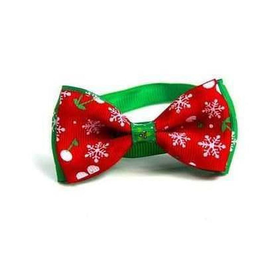 HKM-778707 Stylish Pet Neck Accessories for Cats and Dogs - Snowman, Snowflake, Green and Red Designs