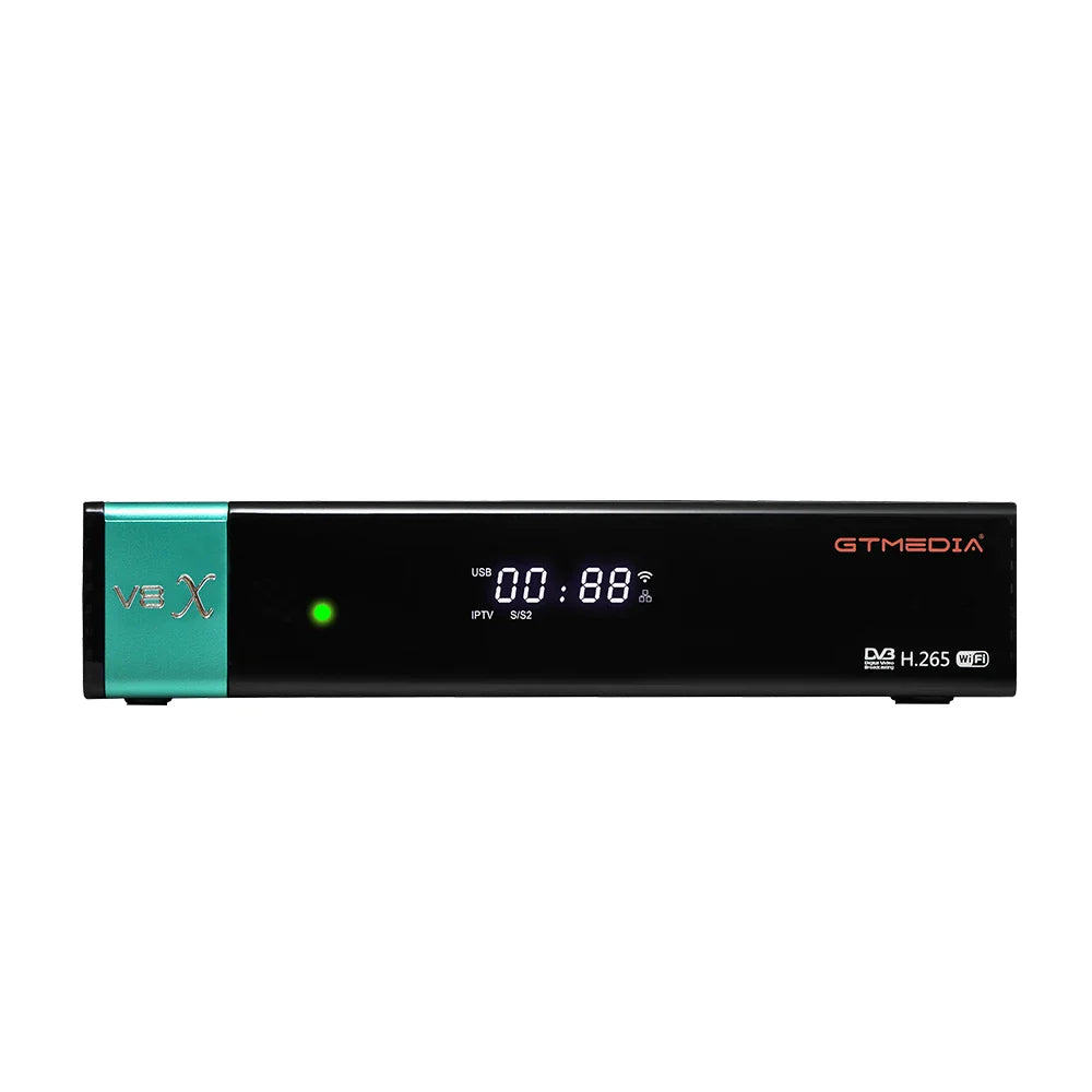 HKM-778835 GTMEDIA V8X Satellite Receiver - DVB-S/S2/S2X, CA Card Slot, Multi-Stream HEVC Support