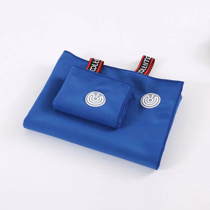 HKM-778899 Microfiber Beach Towel Set - Quick-Dry Sports Towel and Bath Towel Combo, Soft Double-Face Velvet, 40x80 cm & 80x160 cm