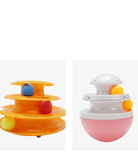 HKM-7789117 Colorful Orbital Ball Tumbler - Available in Blue, Purple, and Pink, Sizes: 10CM x 13CM & 12CM x 16CM