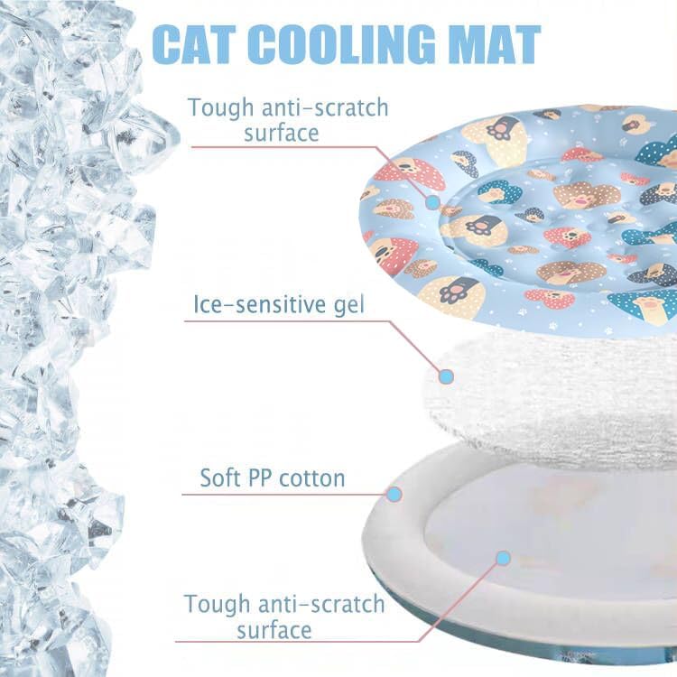 HKM-7789757 Cooling Pet Mat for Cats and Dogs - Soft and Comfortable Cushion for Summer Use