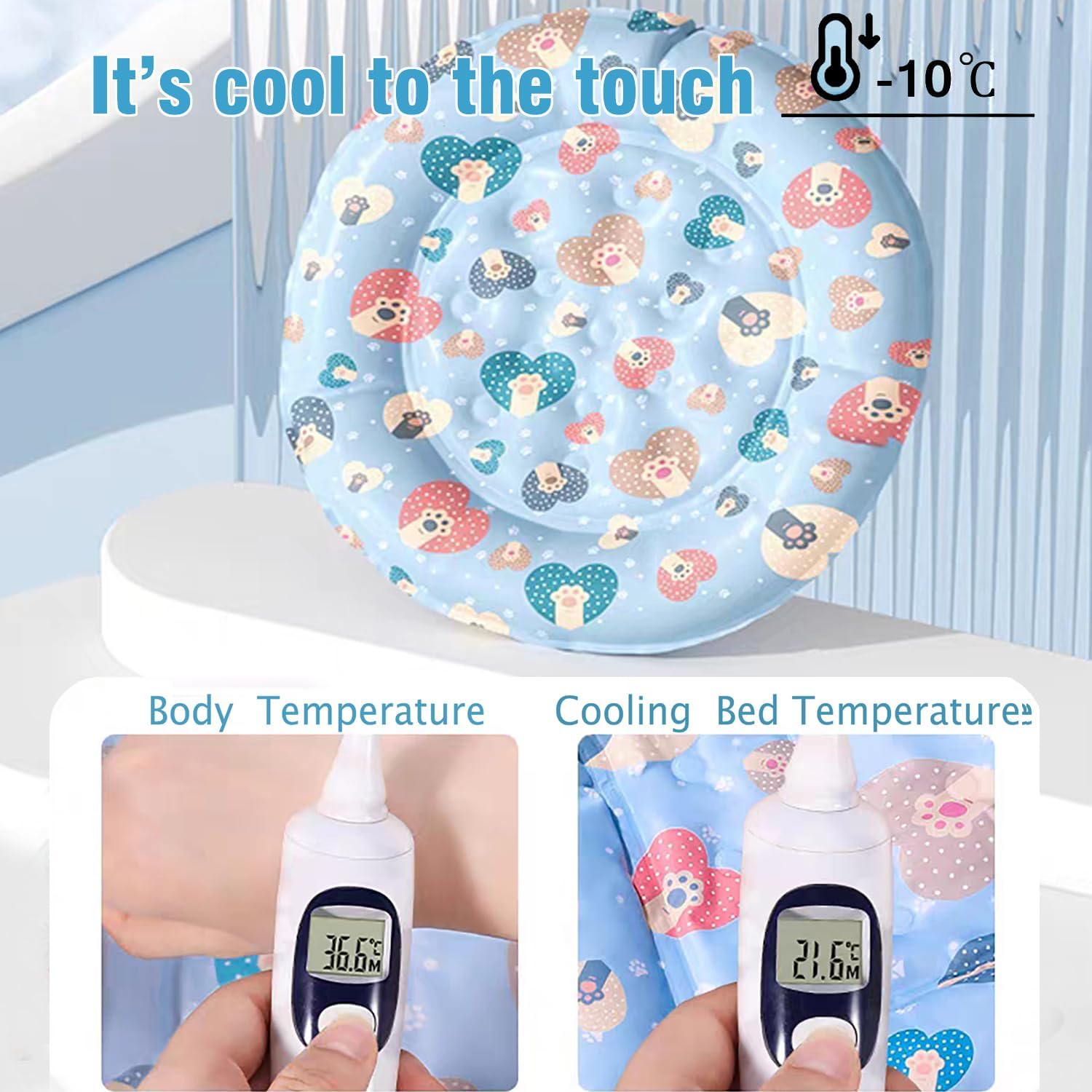 HKM-7789757 Cooling Pet Mat for Cats and Dogs - Soft and Comfortable Cushion for Summer Use