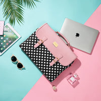 HKM-779027 15.6 Inch Laptop Handbag for Women - Stylish Office Shoulder Bag and Satchel Briefcase