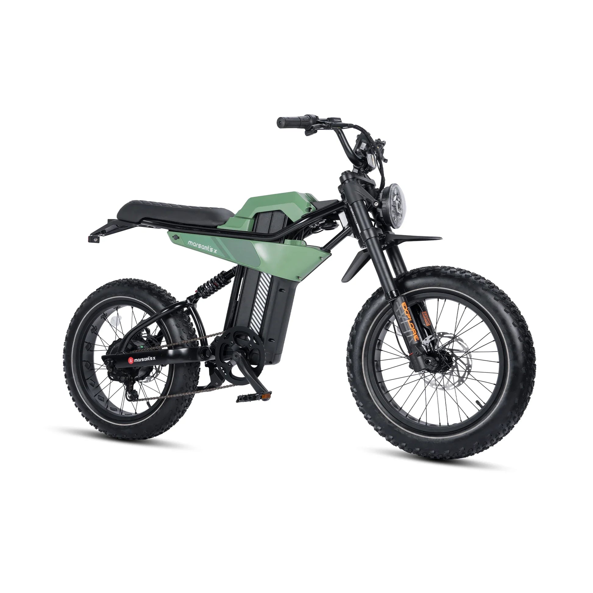 HKM-779027 Electric Double Suspension Fat Tire Bike with 48V 20Ah Battery and Torque Sensor