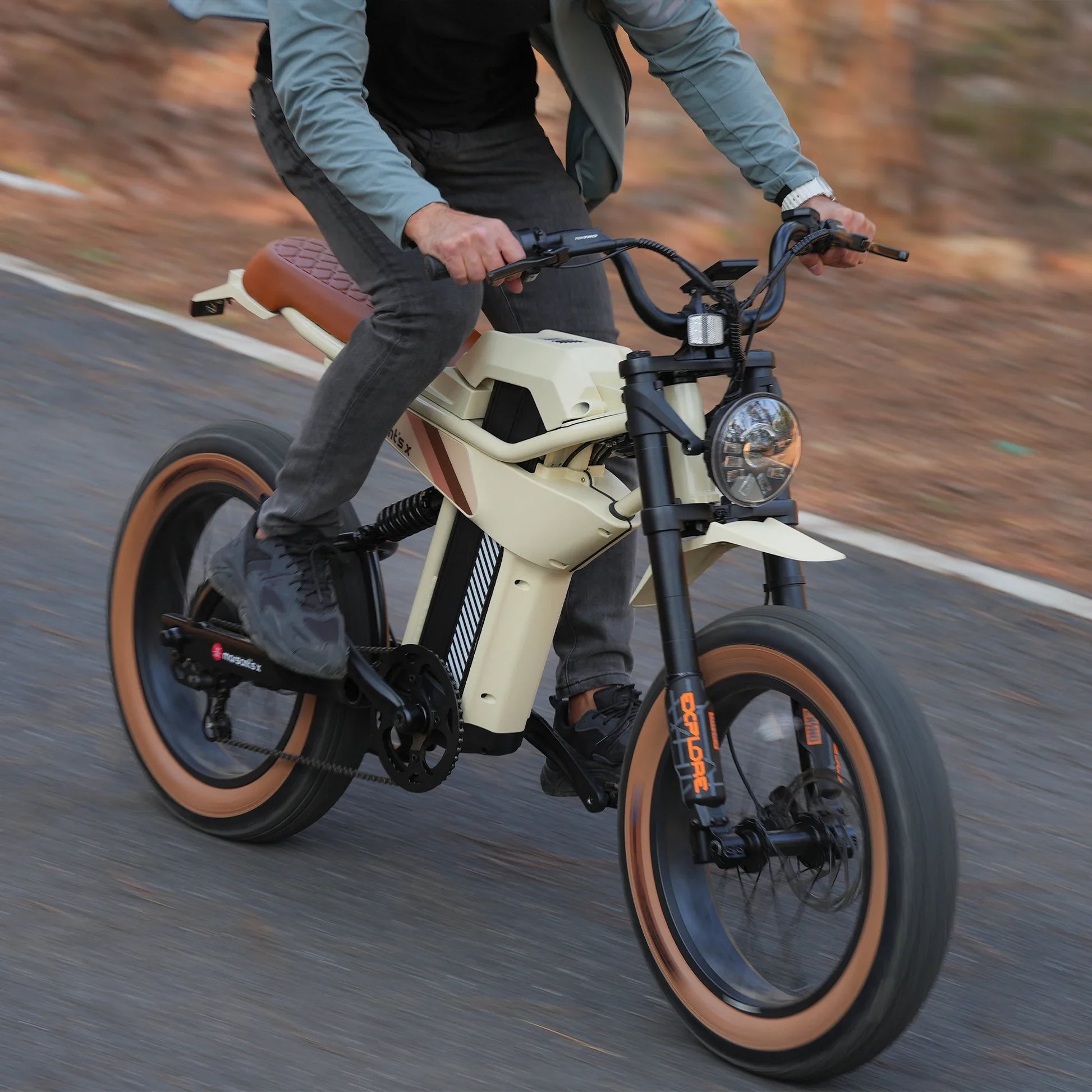 HKM-779027 Electric Double Suspension Fat Tire Bike with 48V 20Ah Battery and Torque Sensor