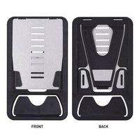 HKM-779027 Universal Black Card Phone Holder for Desktop Use - Adjustable Lazy Bracket, Compact Design 8.5CM x 5CM