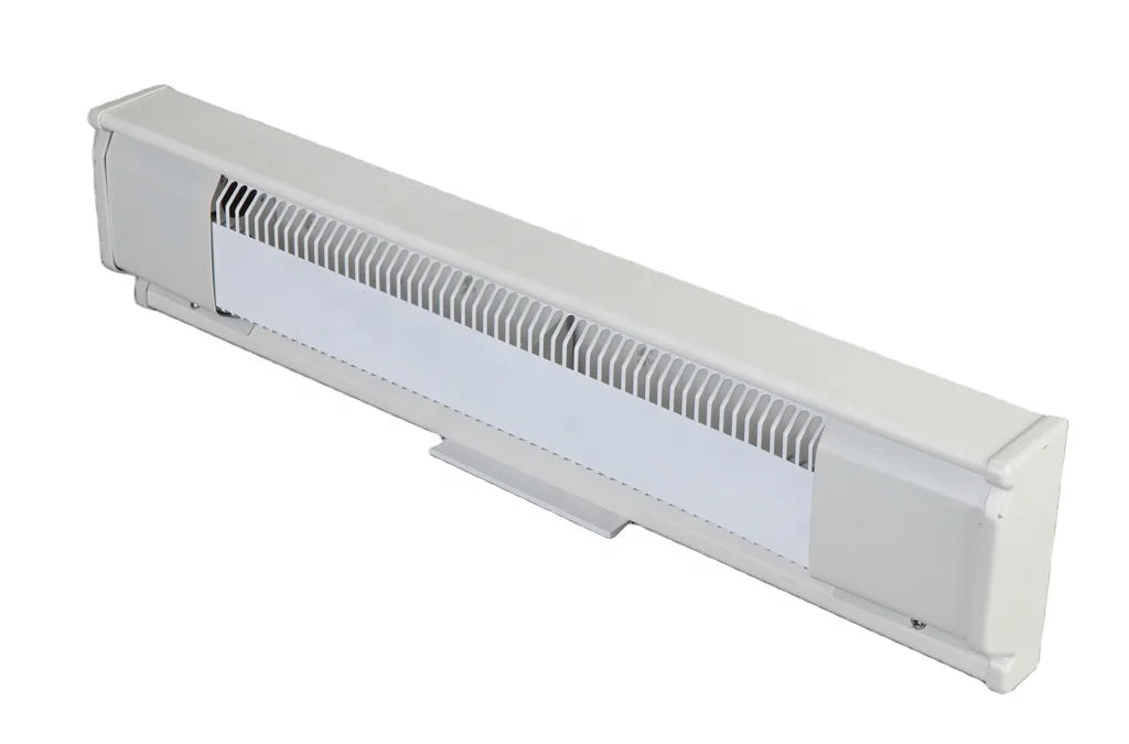 HKM-779091 X-Shape Aluminum Electric Baseboard Heater, 1500W for Indoor Use, Heats Up to 249 sq ft, White