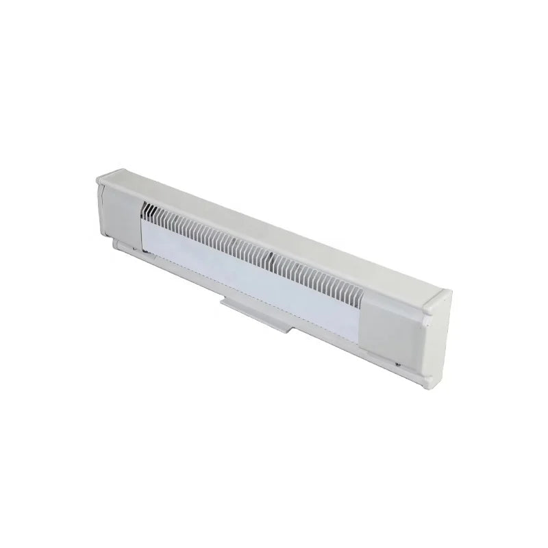 HKM-779091 X-Shape Aluminum Electric Baseboard Heater, 1500W for Indoor Use, Heats Up to 249 sq ft, White