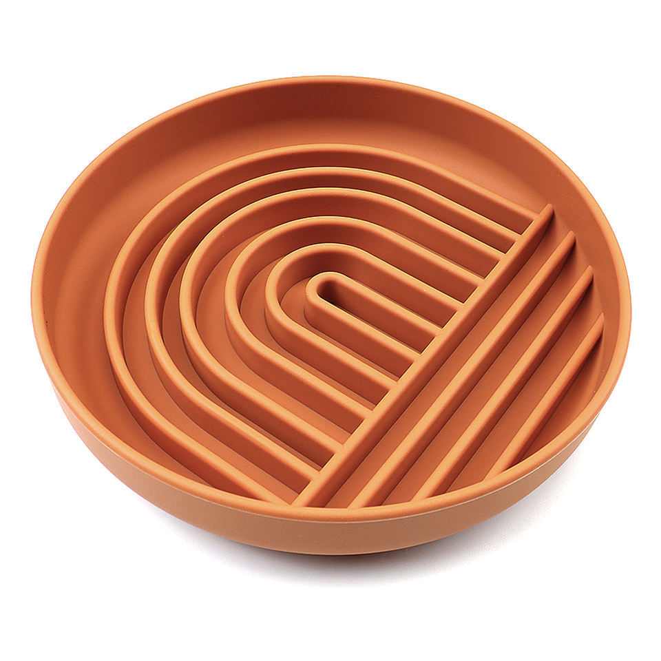 HKM-7791549 Silicone Slow Feeder Bowl for Dogs and Puppies - Reduces Gulping and Supports Digestive Health