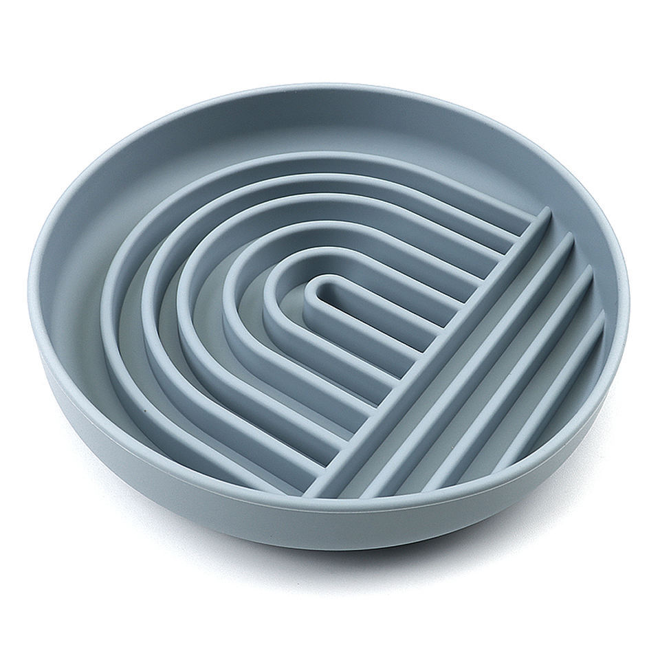 HKM-7791549 Silicone Slow Feeder Bowl for Dogs and Puppies - Reduces Gulping and Supports Digestive Health