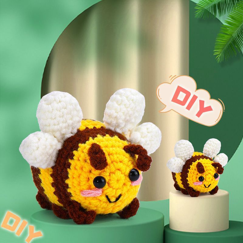 HKM-779155 Acrylic Crochet Material Package for Handmade Doll Decor