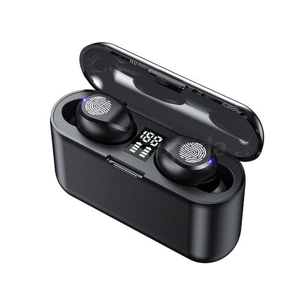 HKM-779219 F9 Touch Control TWS Bluetooth 5.1 Wireless Headset with Battery Display and Voice Control
