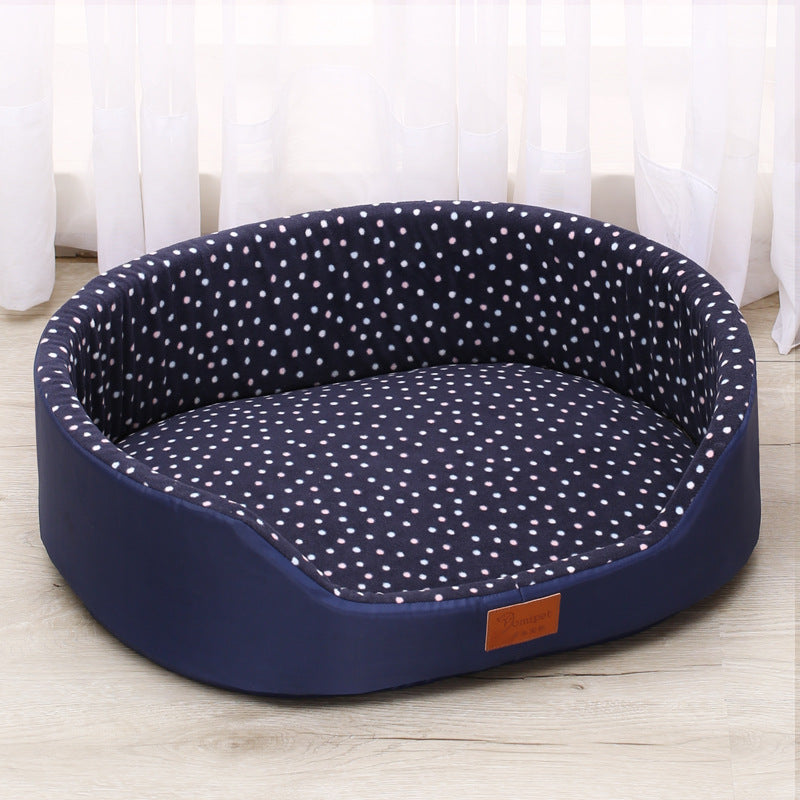 HKM-7792317 Reversible Soft Cotton Pet Cushion - Cozy and Skin-Friendly Mat for Dogs and Cats
