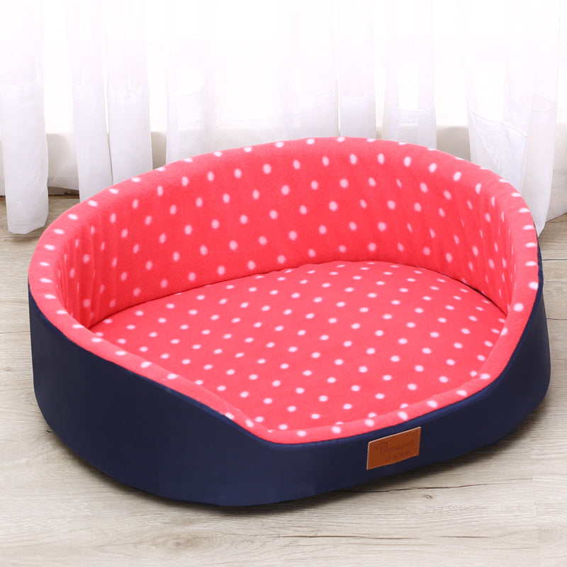 HKM-7792317 Reversible Soft Cotton Pet Cushion - Cozy and Skin-Friendly Mat for Dogs and Cats