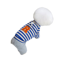 HKM-7792829 Cozy Striped Knit Four-Leg Jumpsuit for Small and Medium Dogs