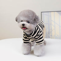 HKM-7792829 Cozy Striped Knit Four-Leg Jumpsuit for Small and Medium Dogs