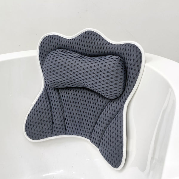 HKM-779283 4D Modern Polyester Butterfly Bathtub Pillow with Suction Cup - 40x40cm