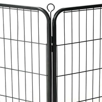 HKM-7793341 Portable 8-Panel Dog Playpen with Safety Lock and Ground Stakes