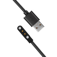 HKM-779347 Magnetic USB Fast Charger for Smart Watches - Stylish Black Design