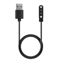 HKM-779347 Magnetic USB Fast Charger for Smart Watches - Stylish Black Design