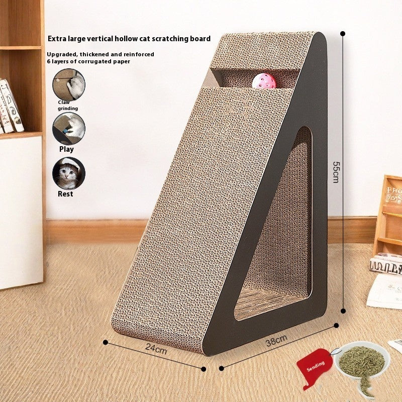 HKM-7794237 Vertical Cat Scratch Board - Wear-Resistant and Scratch-Resistant Corrugated Paper Options in Multiple Sizes