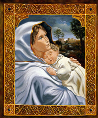 HKM-779475 Custom Digital Oil Painting on Linen - Modern Frameless Character Artwork