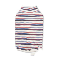 HKM-7798461 Comfortable Long-Sleeved Striped Waffle Pet Shirt for Dogs and Cats in Curry Apricot, Green Apricot, Blue Yellow