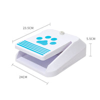 HKM-7799869 Automatic Dog Drinking Fountain - White and Blue, Iron and PVC Material, 2.06 kg