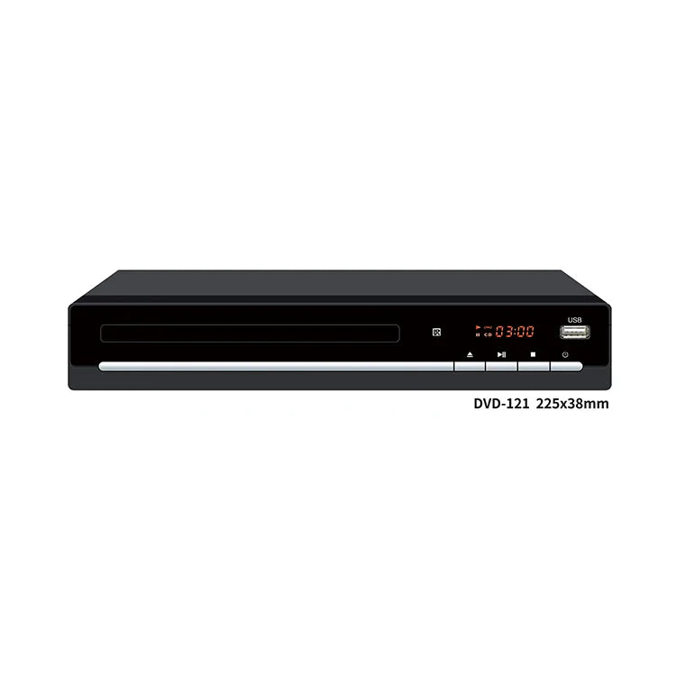 HKM-779987 High-Definition Mini Home Video Player for Blu-ray, DVD, and VCD Playback with Remote Control