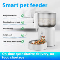 HKM-7799997 Automatic Pet Feeder with Monitoring and Moisture-Proof Design for Dogs and Cats