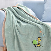 HKM-7800637 Thick Warm Flannel Pet Quilt Blanket for Fall & Winter - 100x120cm & 100x70cm